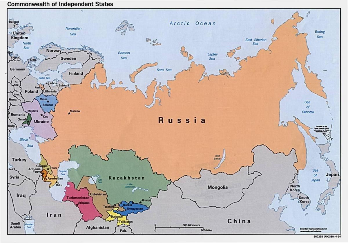 מפה של רוסיה