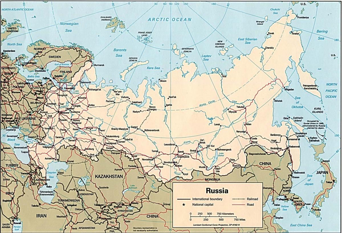 המפה של רוסיה