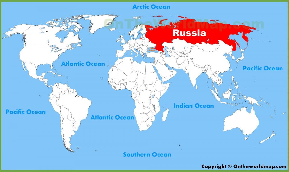 מפת העולם של רוסיה