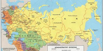 מפה של ברית-המועצות.